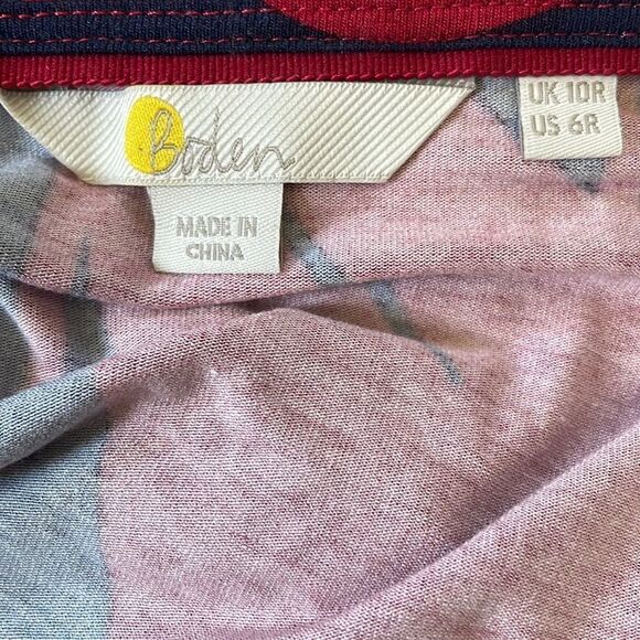 Boden Puff Sleeve Jersey Midi Dress Long Sleeve 6 - Picture 6 of 8